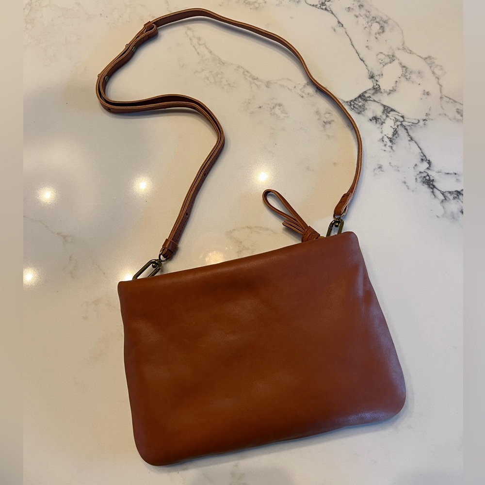 Madewell the puff soft leather crossbody